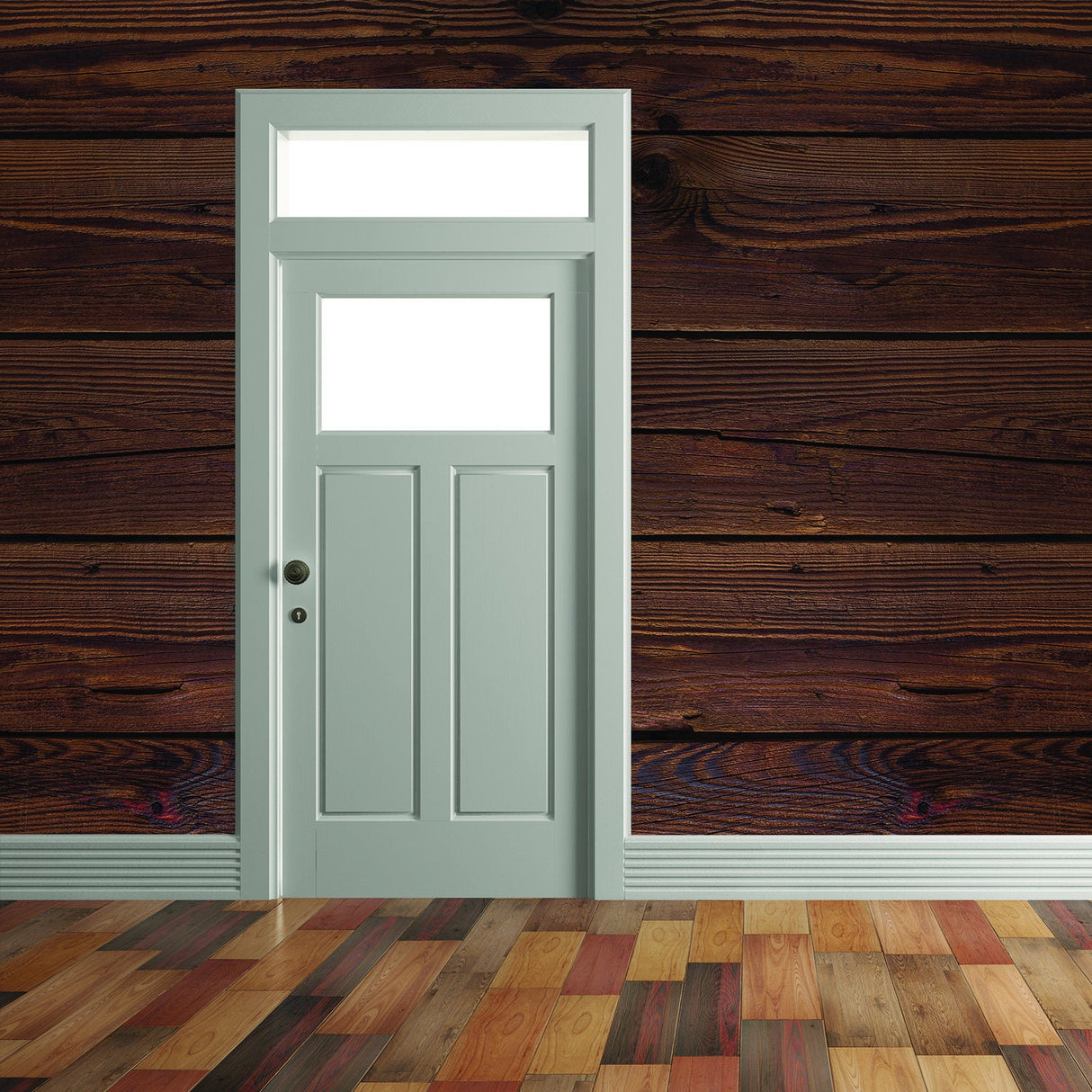 Wood Wall Wallpaper Sticker - Peel And Stick Wooden Vinyl Decal For Decor