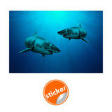 Wallpaper Shark Decor Sticker - 3d Underwater Ocean Wall Stickers Removable Decal