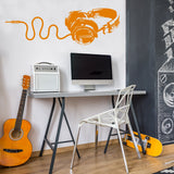 Music Wall Decal Decor - Vinyl Dj Headphones Sticker For Teen Boy Room