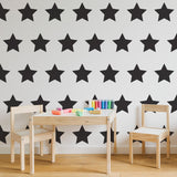40x Stars Decor Wall Decals For Nursery - Removable Star Vinyl Room Stickers