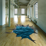 3d Floor Sea Decal - The Flooring Ocean Hole Sticker Decor For Kid Living Room Bathroom