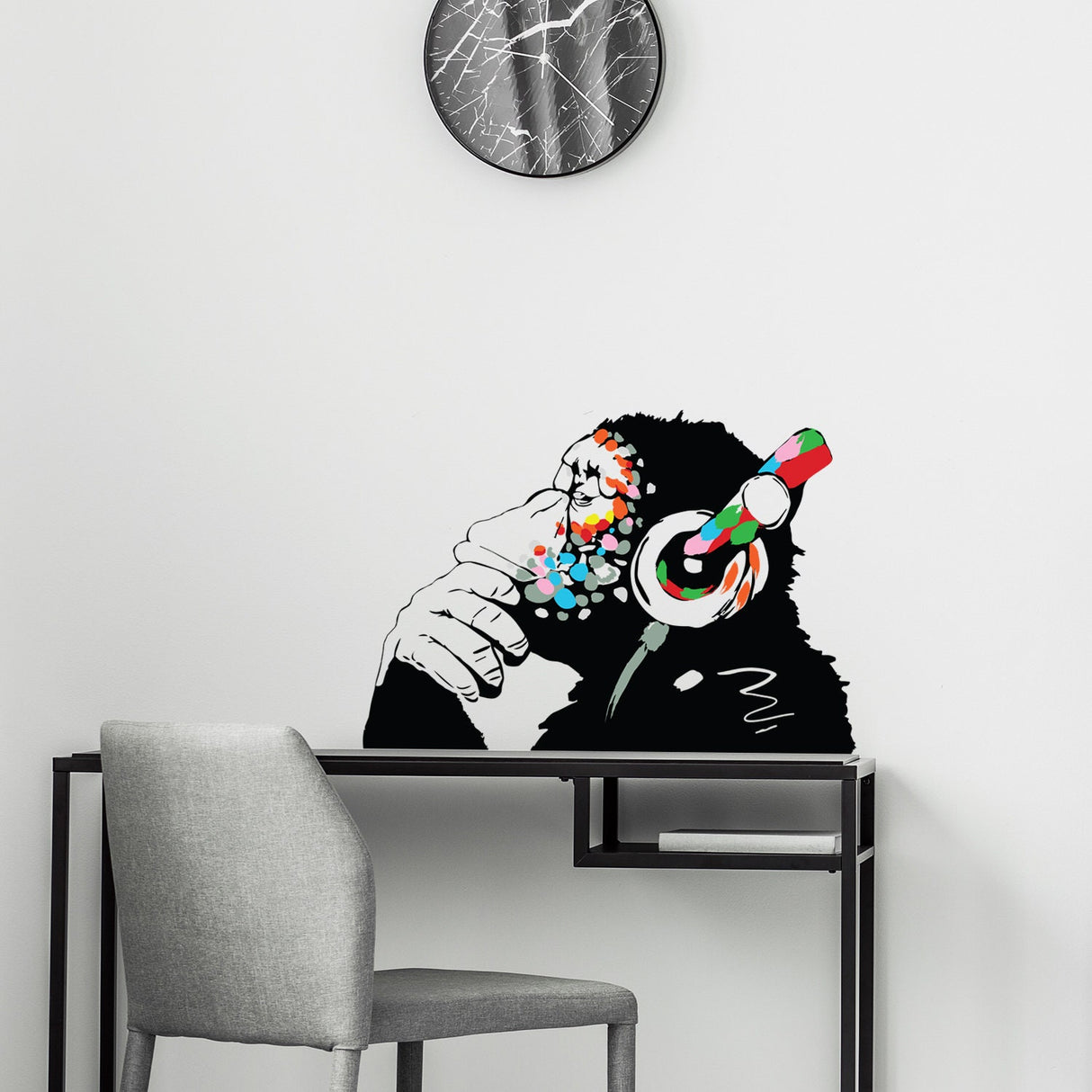 Banksy Wall Art Monkey Sticker Decal