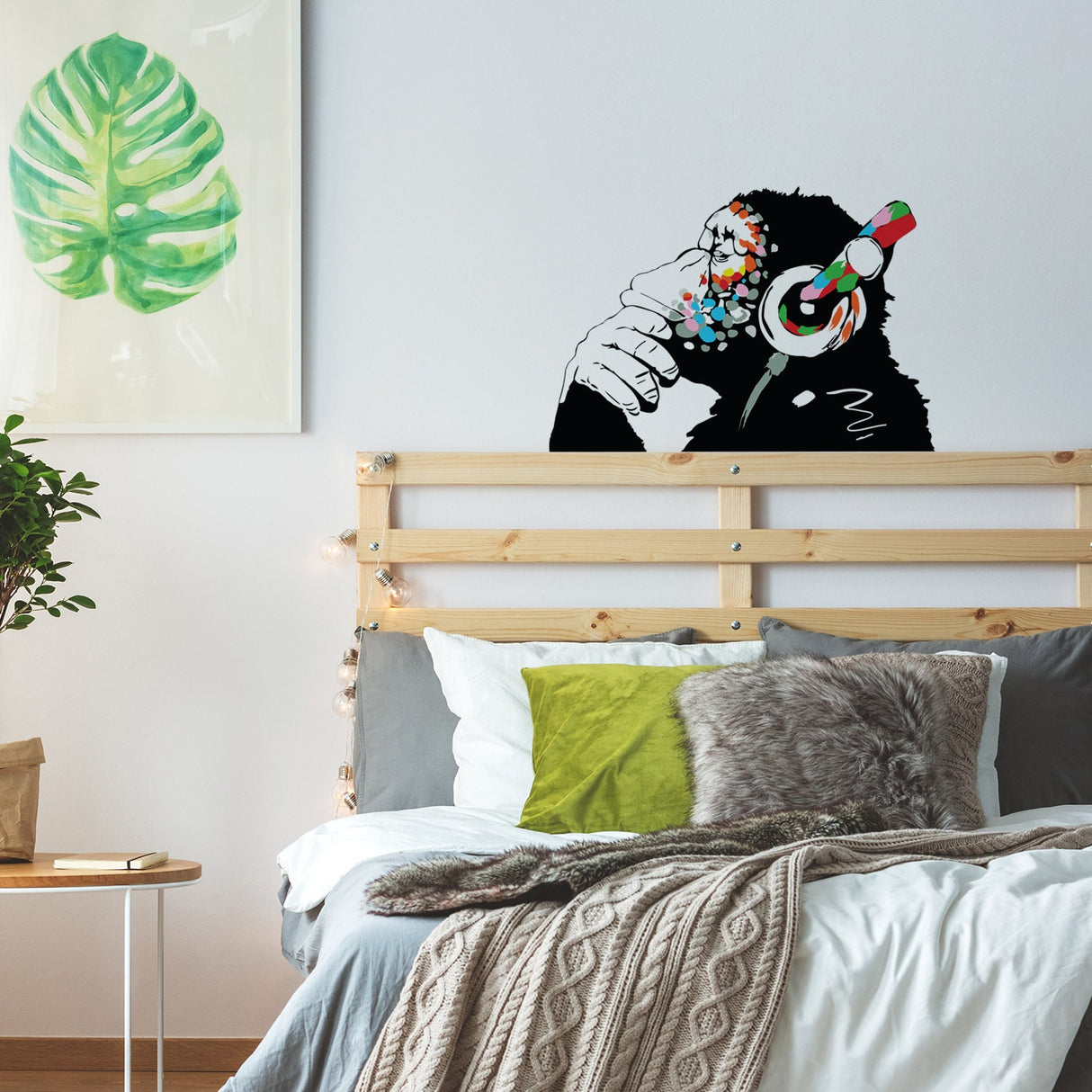 Banksy Wall Art Monkey Sticker Decal