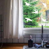 25x Window Decal Bird Strike Glass Anti Collision Cling Sticker - Deterrent Safety Anticollision Flying Prevent Frosted Protector Film