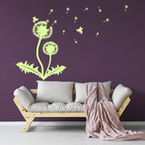 Dandelion Wall Decor Decal - Large Flower Vinyl Art Sticker For Bedroom Living Room Bathroom