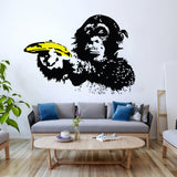 Banksy Monkey Wall Sticker - Bansky Art Vinyl Decal