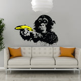 Banksy Monkey Wall Sticker - Bansky Art Vinyl Decal