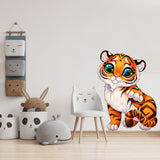 Cute Tiger Wall Sticker - Baby Kid Toddler Little Animal Decoration Decal
