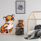 Cute Tiger Wall Sticker - Baby Kid Toddler Little Animal Decoration Decal