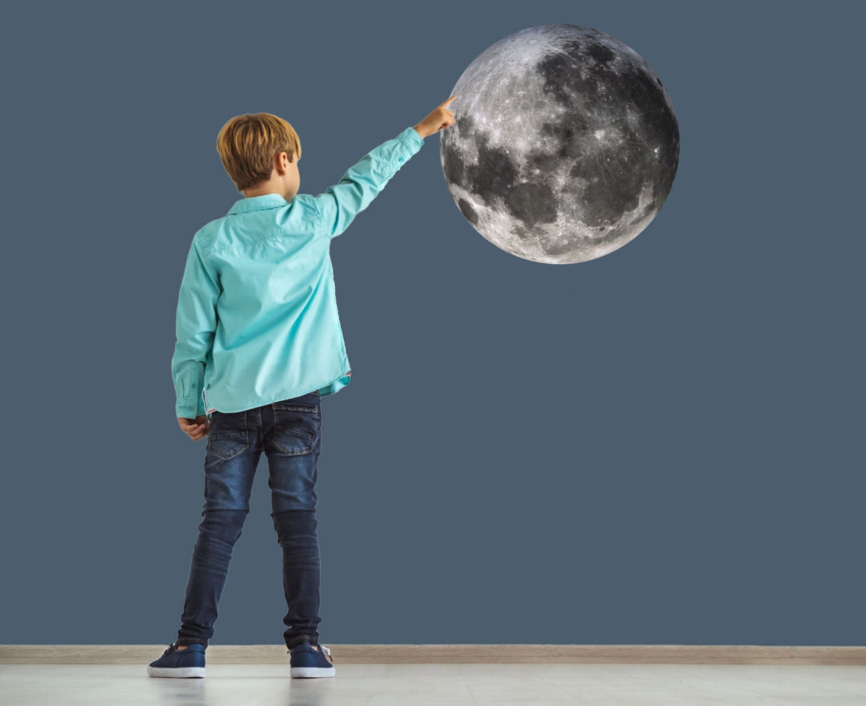Full Moon Wall Decal - Moon Back Phase Sticker