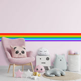 Rainbow Border Sticker - Ranbows Theme Stick Stripe Tape Decor