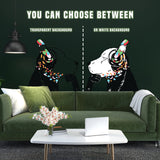 Thinking Dog Sticker - Inspired by Banksy Art Vinyl Dj Baksy Wall Decal