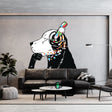 Thinking Dog Sticker - Inspired by Banksy Art Vinyl Dj Baksy Wall Decal
