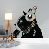 Thinking Cat Sticker - Inspired by Banksy Art Vinyl Dj Baksy Wall Decal