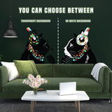 Thinking Cat Sticker - Inspired by Banksy Art Vinyl Dj Baksy Wall Decal