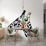 Thinking Giraffe Sticker - Inspired by Banksy Art Vinyl Dj Baksy Wall Decal