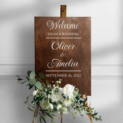 Product view of Welcome To Our Wedding Sign Decal.