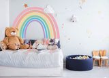 Pastel Rainbow Wall Sticker - Nursery Baby Room Boho Decoration Vinyl Decal