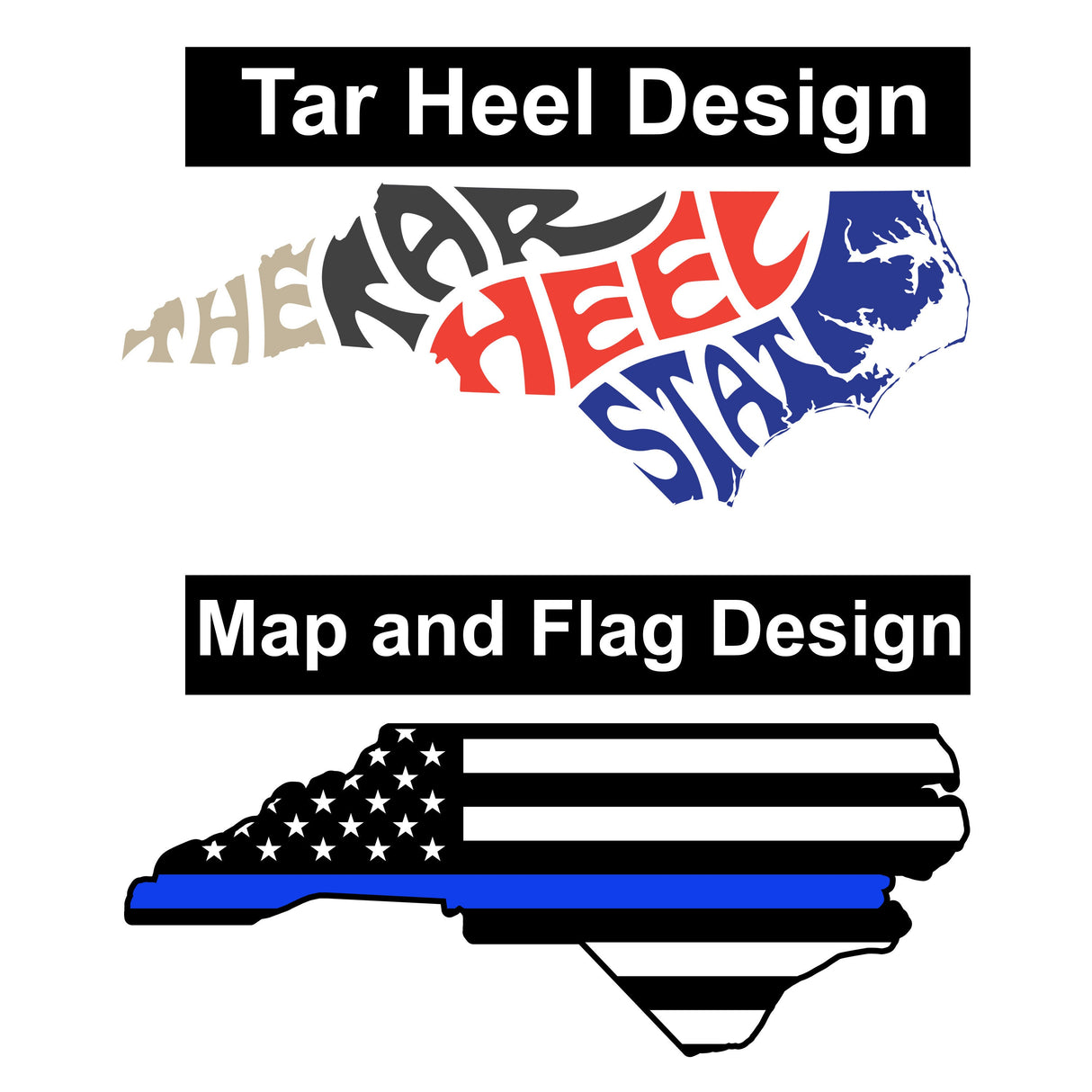 North Carolina Sticker - Removable Vinyl Wall Stickers