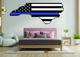 North Carolina Love Decal - Removable Vinyl Wall Sticker