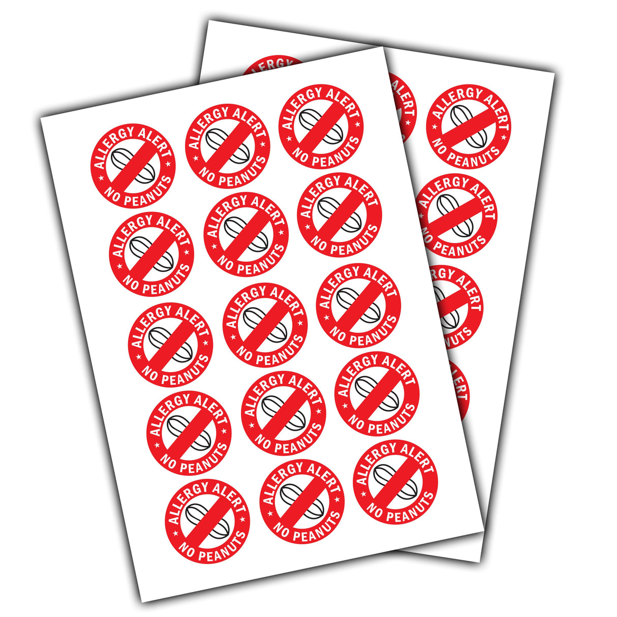 No Peanuts Sticker, Allergy Sticker, Peanut Allergy Sticker, Allergy Alert Sticker,