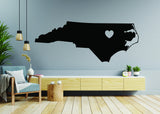 North Carolina Decal - NC State Love Wall Sticker