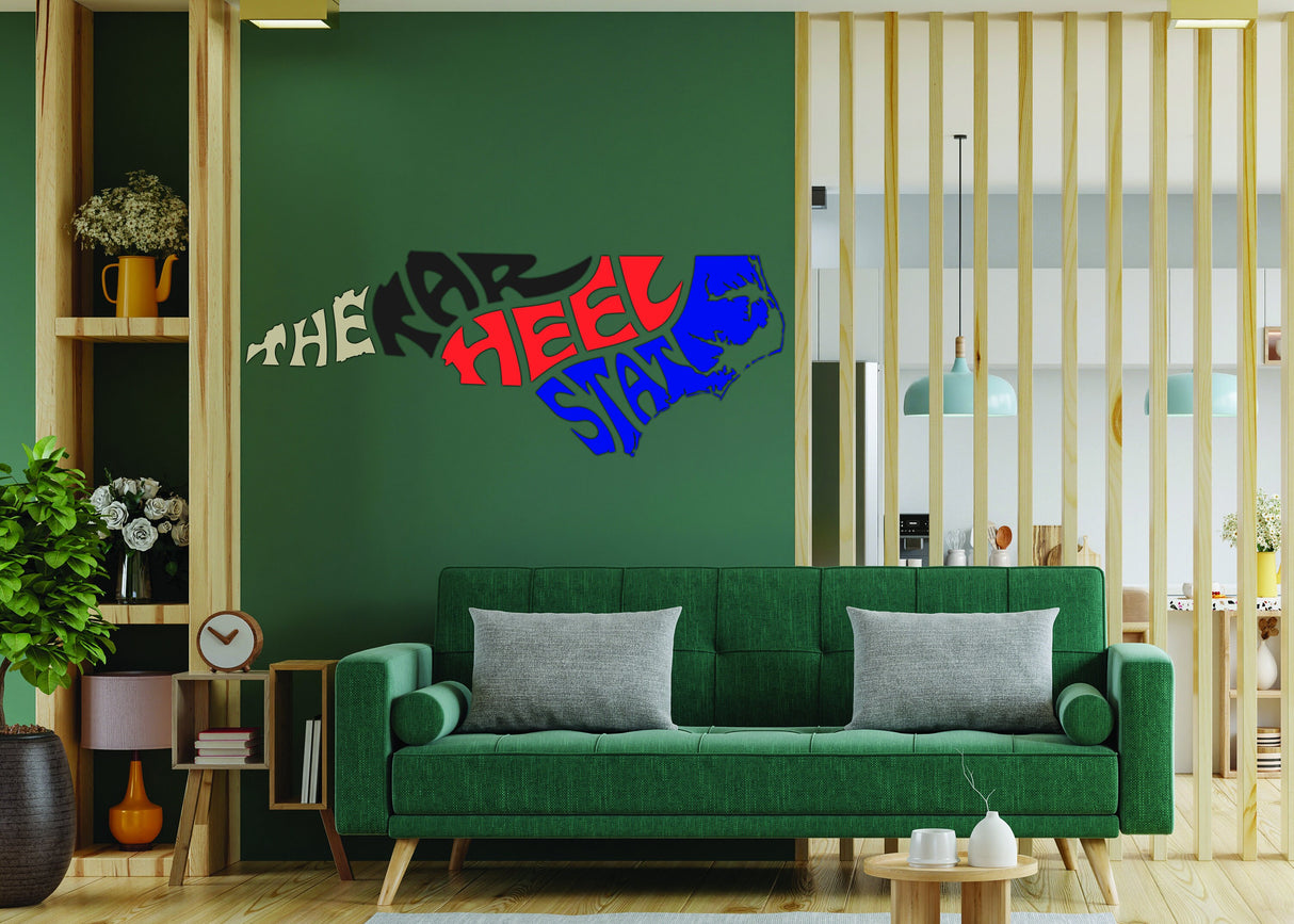 North Carolina Love Decal - Removable Vinyl Wall Sticker