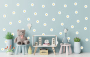 Additional product presentation of White Daisy Flowers Wall Decals.