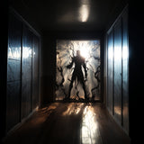 Frosted Vampire Silhouette Decal - Printed Human Monster Etched Glass Sticker for Windows Doors