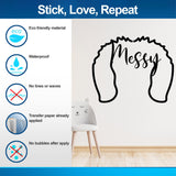 Custom Pet Ears Sticker - Personalized Dog Ears Outline Decal - Memorial Tattoo Design