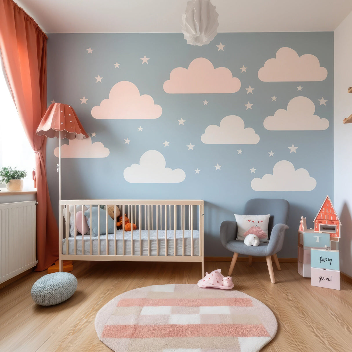 Dreamy Nursery Sky Theme Sticker,