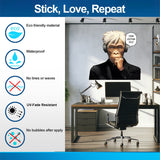 Wise Thinking Monkey Sticker - DJ Chimp in Headphones Wall Decal