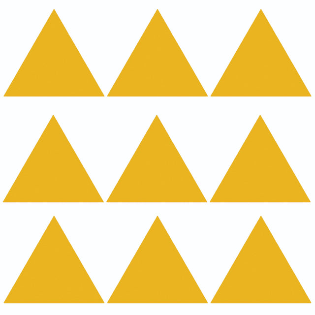 30x Customizable Triangle Shape Decal Set - Vinyl Car Window and Bumper Stickers