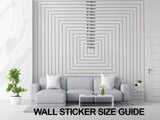 Floral Wall Decal | Large Botanical Vinyl Sticker | Modern Flower Wall Art | Eco-Friendly Wall Decor | Boho Plant Mural Living Room Hallway