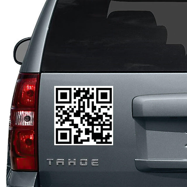 Custom Qr Code Sticker - Personalized Design Scan Wall Business Vinyl Waterproof Decal