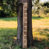 Vinyl Growth Chart Decal in Centimeters with 27 White Arrow Stickers – DIY Kids Height Ruler CM Sticker for Wood, Door - Baby Shower Gift