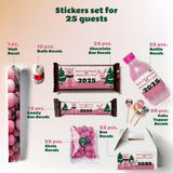 Personalized Christmas Sticker Set | Custom Holiday Bottle, Chocolate & Gift Labels | Christmas Tree Wall Decal | Festive Party Decor *!