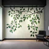 Branch and Leaves Wall Decal | Elegant Botanical Wall Sticker Art | Removable Tree Branch Wall Sticker for Living Room or Bedroom