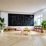 Large Chalkboard Wall Decal | Custom Writable Blackboard Sticker | Peel Stick Vinyl | Classroom Homeschool Decor | Reusable Wall Chalkboard