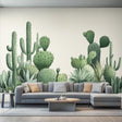 Cactus Wall Decal Sticker | Watercolor Cactus Garden Wall Decal Art | Removable Desert Plant Wall Sticker Living Room or Office | Boho Decor