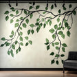 Branch and Leaves Wall Decal | Elegant Botanical Wall Sticker Art | Removable Tree Branch Wall Sticker for Living Room or Bedroom