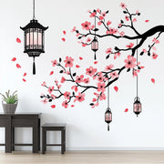 Cherry Blossom Wall Decal displayed in a room setting.