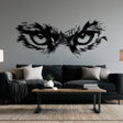 Pallas Cat Eyes Wall Decal | Manul Eyes Vinyl Sticker | Wild Cat Silhouette Wall Art | Minimalist Animal Wall Decor | Fierce Gaze Wall Decal