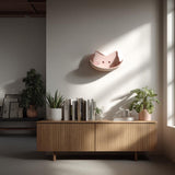 3D Printed Decorative Wall Shelf | Cat Face Wall Shelf | Modern Floating Shelf for Plants | Minimalist Home Accent | Unique Cat Wall Decor