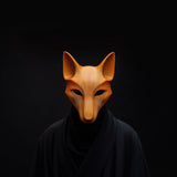 3D Printed Fox Mask | Modern Animal Face Sculpture | Unique Cosplay Prop for Adults | Minimalist Costume and Art Decor Accessory