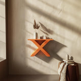 3D Printed X-Shaped Wall Shelf | Modern Floating Shelf with Geometric Design | Minimalist Wall Decor Accent for Stylish Home Interiors