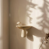 3D Printed Mushroom Wall Shelf | Modern Nature Inspired Floating Shelf | Unique Organic Home Decor | Contemporary Botanical Wall Accent