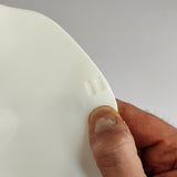 3D Printed Half Face Mask for Cosplay | DIY Painting Costume Design Masks | White Lightweight Craft Base for Halloween, Theater Art Projects