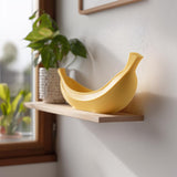 3D Printed Banana Boat Bowl | Modern Yellow Candy Dish and Key Tray Organizer for Kitchen Shelf, Entryway Console or Playful Home Decor