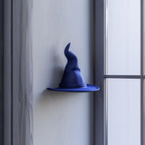 3D Printed Wizard Hat Wall Shelf | Magical Floating Witch Hat Decor | Unique Minimalist Wall Accent for Modern Home Interiors and Offices